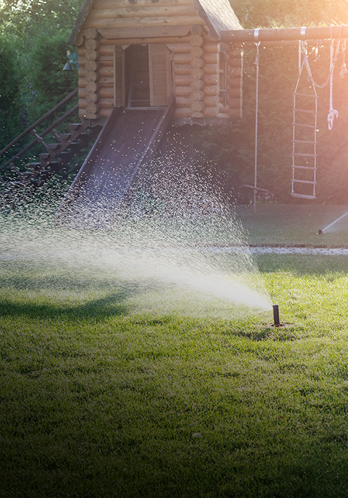 Irrigation services for a healthy lawn: sprinklers & drains